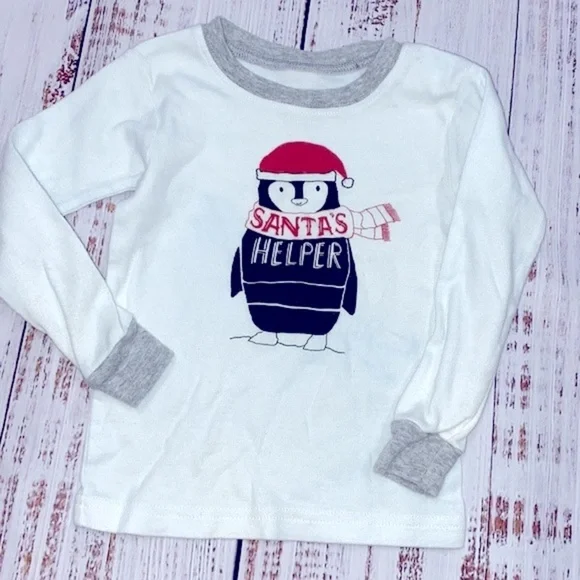 Carters Christmas pajama set size 24 months - Picture 4 of 6